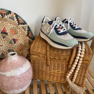 Madewell Kickoff Trainer Sneakers in Colorblock Leather